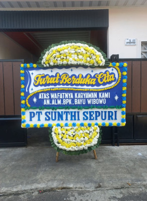 Papan Bunga Duka di Rawang Panca Arga