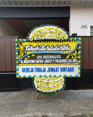 Papan Bunga Duka di Rawang Panca Arga